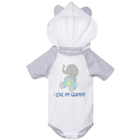 

Inktastic I love my grammy elephant Gift Baby Boy or Baby Girl Bodysuit