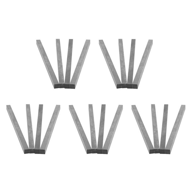 20pzs Barra Broca Herramienta de Recorte Cuadrado HSS de Torno CNC 8 mm X 8 mm X 200 mm Gris