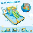 thumbnail image 4 of Costway Inflatable Water Slide Giant Kids Bounce House Park Splash Pool with 680W Blower, 4 of 10