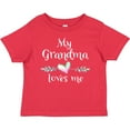 thumbnail image 3 of Inktastic My Grandma Loves Me- Heart Grandchild Boys or Girls Baby T-Shirt, 3 of 5