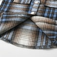 thumbnail image 5 of lnmuld Unisex Toddler Plaid Shirt | Long Sleeve Lapel Button Down Top for Boys & Girls | formal School Photo Outfit | Comfortable Cotton Size:5-6 Years, 5 of 6