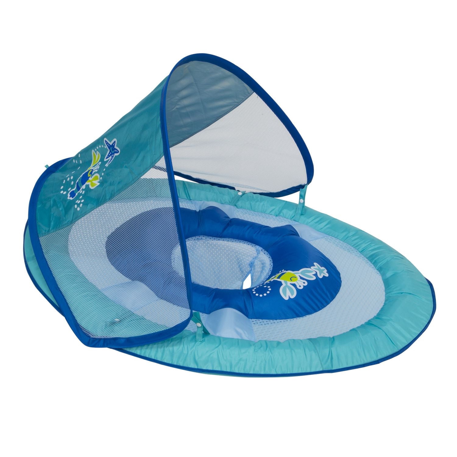 Bouée et pare-soleil Baby Spring Float - Homard bleu