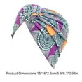 thumbnail image 4 of Turbans de Styles Bohèmes pour les Femmes Conception Élastique Couvre-Chef Bonnet Pré-Attaché Plissé Tête de Mort à la Mode Couvre-Chef Tourbillonnant Rouge, 4 of 4