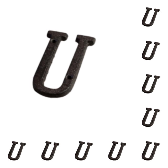 Letras de Metal Inteprter placa de decoración de hierro B17--U 10Conjunto