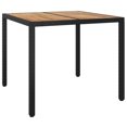 thumbnail image 5 of vidaXL 3 Piece Garden Dining Set with Cushions Black Poly Rattan, 5 of 5