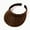 Coffee, variant on Unisex Linen-Textured Sun Visor Hat, Clip-On No Headband UV Protection Visor Cap, Adjustable One Size Summer Outdoor Hat, 15 Colors