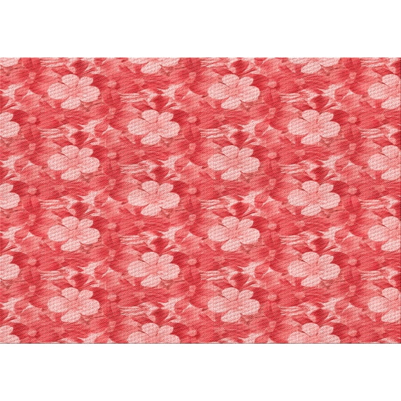 Ahgly Company Machine Washable Indoor Rectangle Transitional Red Area Rugs, 5' x 8'