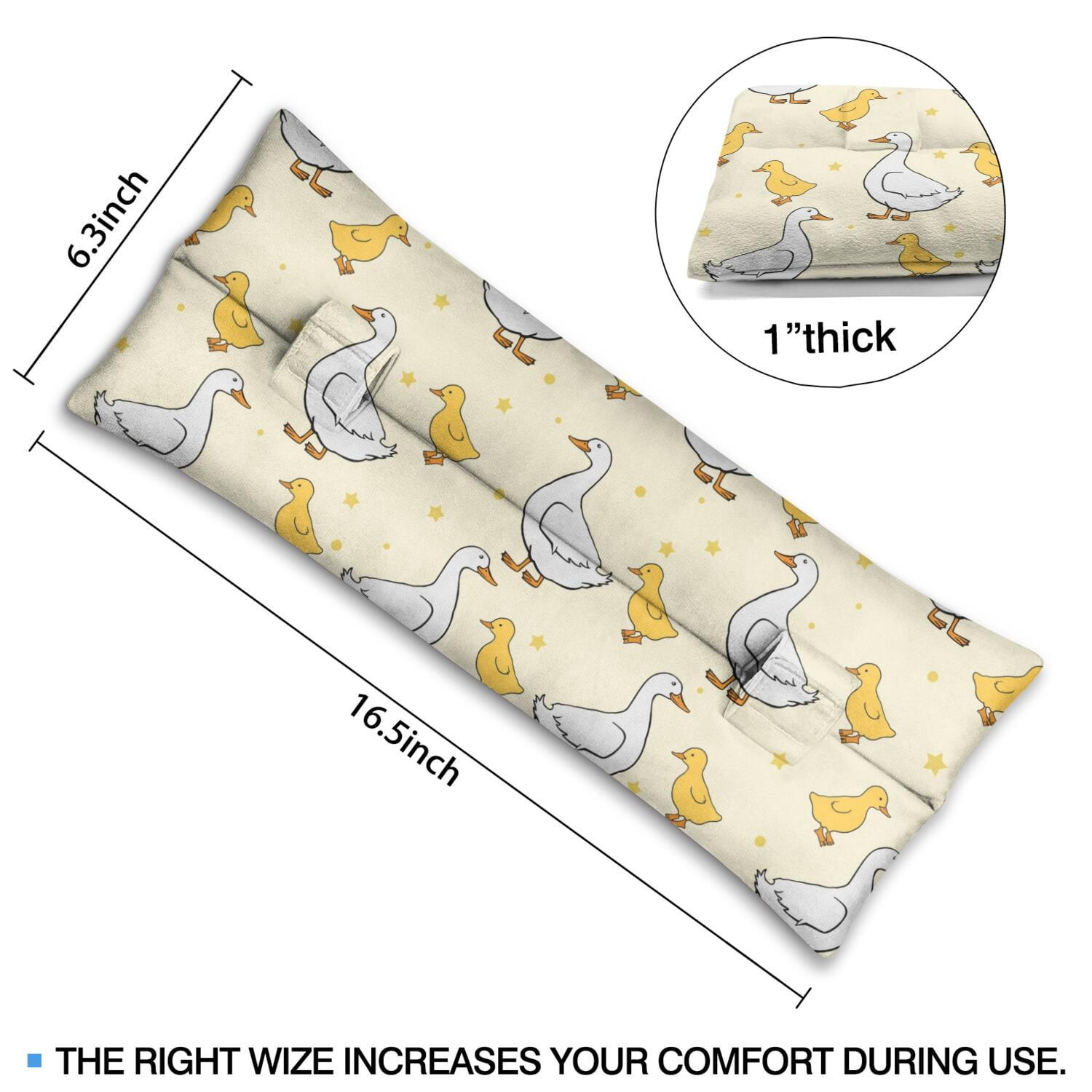 Hen Heart Country Theme Mastectomy Cushion - Comfortable Car Seatbelt Pillow for Recovery