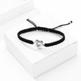 thumbnail image 3 of Glass Heart Locket Braided Rope Bracelet Cremation Jewelry For Ashes Bracelets Funeral Urn Bracelet for Ashes Holder, 3 of 7