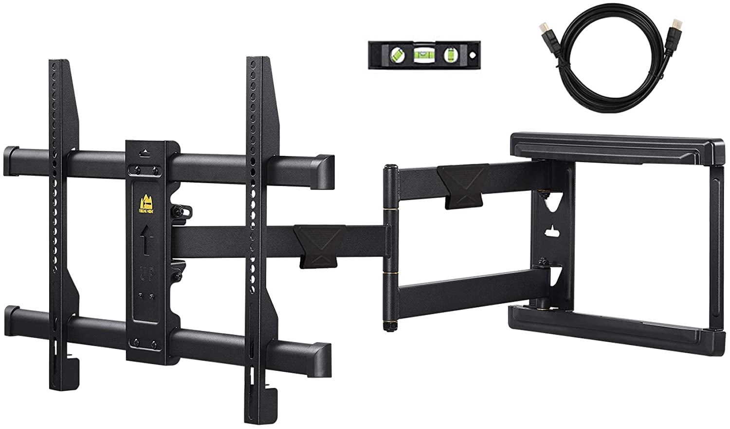 FORGING MOUNT Long Extension TV Mount Corner Wall Mount TV Bracket Full Motion with 30 inch Long Arm for Corner/Flat Installation fits 37 to 75" Flat/Curve TVs, VESA 600x400mm Holds up to 99lbs