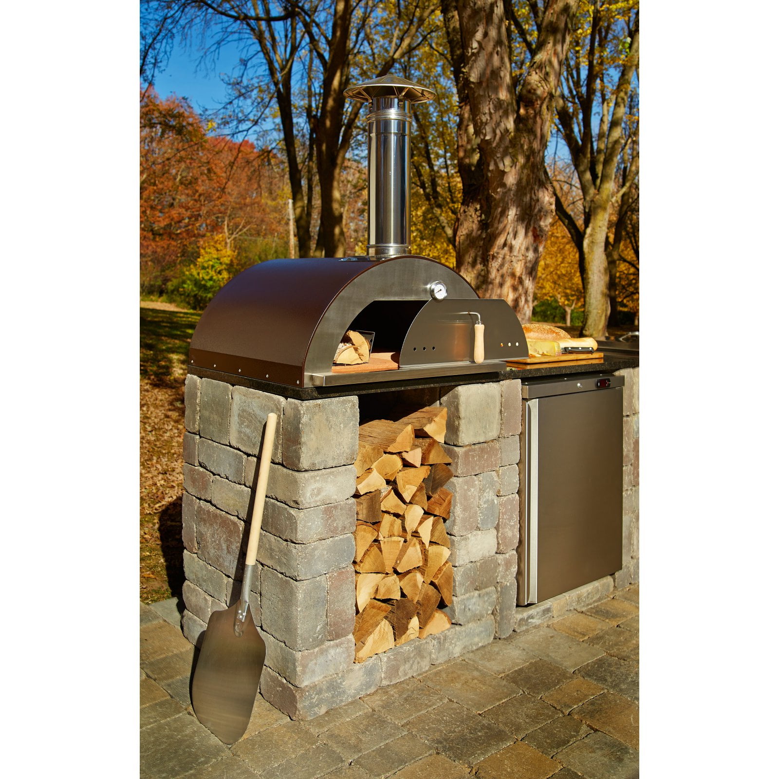 Necessories Nonno Peppe Wood-Fired Outdoor Pizza Oven - Walmart.com