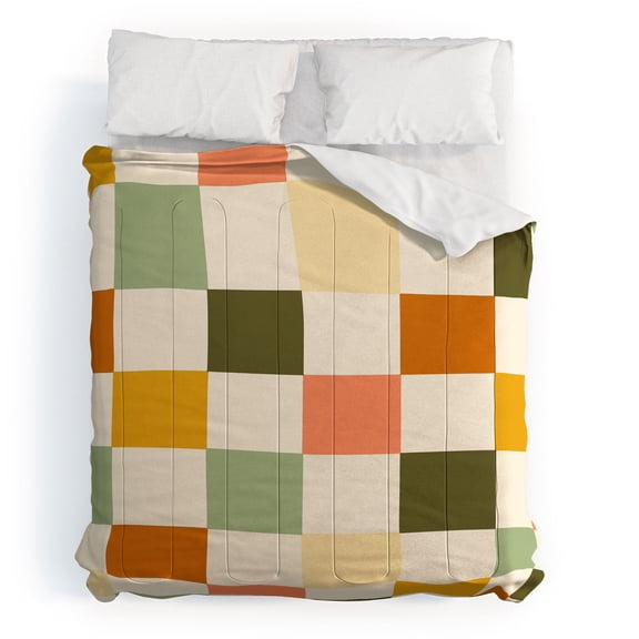 Society6 Vintage Checkerboard Pattern by Lane and Lucia Comforter