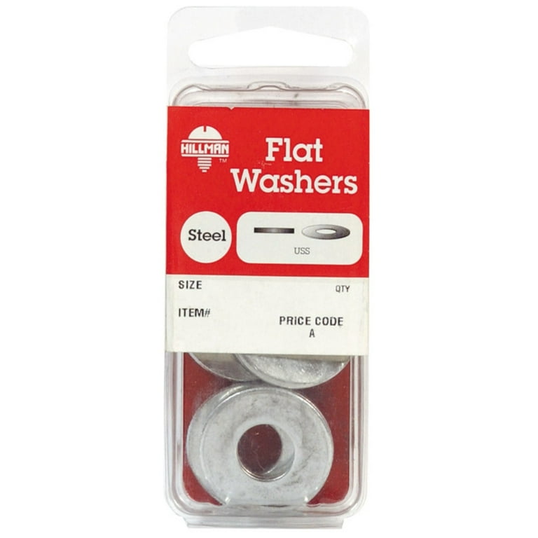 Hillman Zinc-Plated Steel 3/8 in. SAE Flat Washer 100 pk Hillman Zinc-Plated Steel 3/8 in. SAE Flat Washer 100 pk