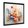 thumbnail image 2 of Designart "Harmony of Orange and Blue Circles I" Abstract Framed Wall Art Decor - Modern Orange Abstract Geometric Bedroom Framed Canvas Wall Art, 2 of 6