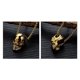 thumbnail image 5 of Collar con colgante de cruz y medallón de águila y calavera vintage yuxing dorado, 5 of 5