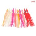 thumbnail image 1 of HLONK 10Pcs Plastic Fishing Lures Squid Skirt Trolling Octopus Soft Lure Bait, 1 of 19