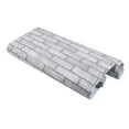 thumbnail image 1 of Brick Wallpaper, 3D Wallpaper for Bedroom, Kitchen, Removable Wallpaper Peel and Stick, Gray, 17.7” x 196.8”, 1 of 7