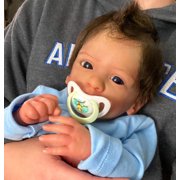 BZDOLL Realistic 45 CM Soft Vinyl Baby Reborn Doll With 3D-painting Skin and Vascular Vein, 18 Inch Alive Newborn Bebe Cute Play House Toy Art Collection