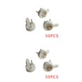 thumbnail image 2 of fastboy 50pcs White Plastic Invisible Wall Mount Photo Frame Picture Frame Wall Hook Strong And Seamless Hanging Household Hardware 2Set, 2 of 6