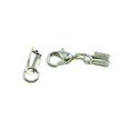 thumbnail image 4 of Abbracc 12x Fermoir à Mousqueton Embouts de Cordon Pliables Embout de Raccordement Connecteur Blanc, 4 of 6