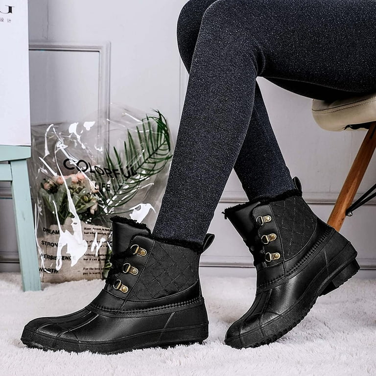Sperry duck boots on sale with fur