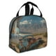 thumbnail image 2 of Disketp Deserted Classic Car Landscape Bolsa Térmica para Almuerzo para Hombre y Mujer, Ideal para Trabajo, Senderismo y Picnic, 2 of 8
