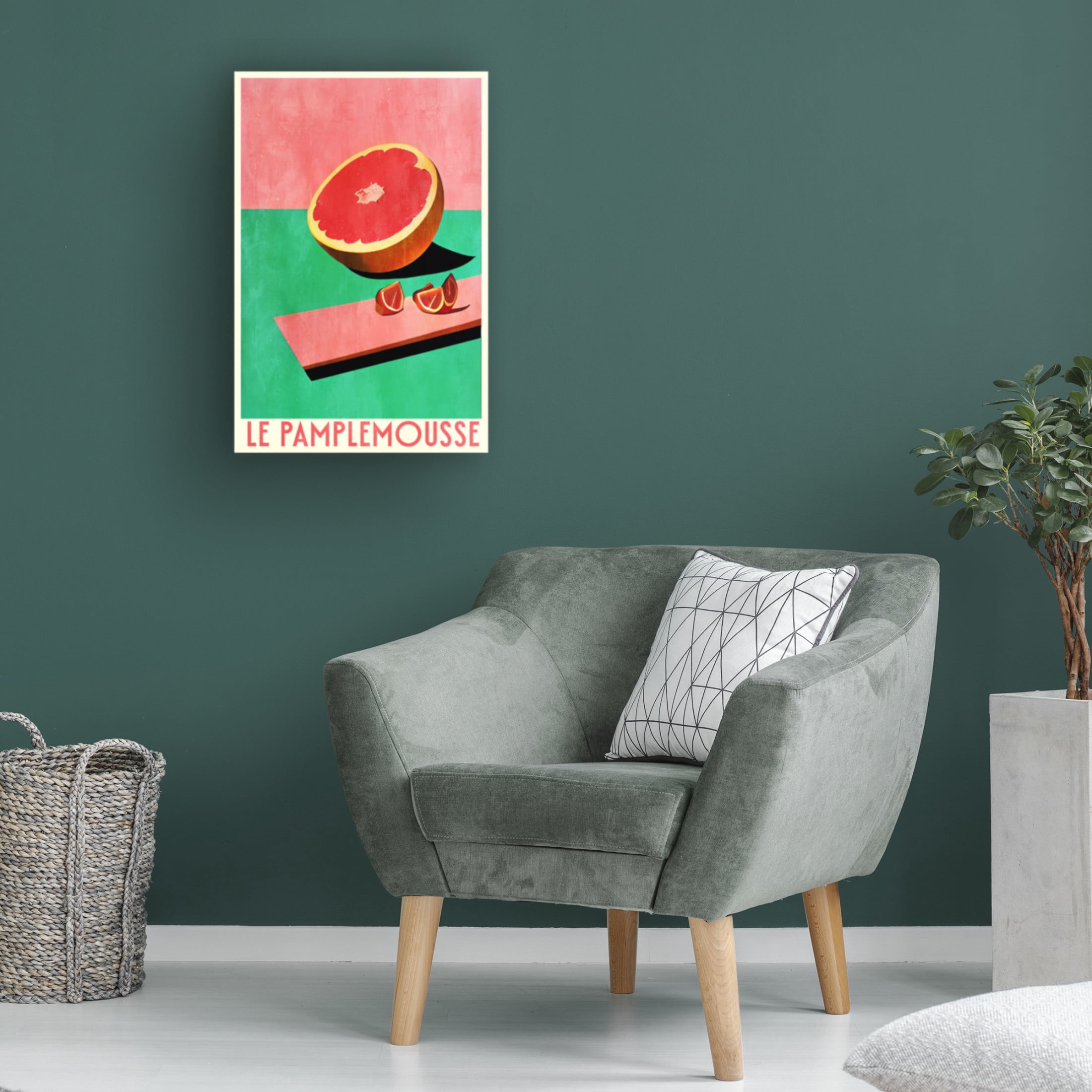Canvas Wall Art - Bo Anderson 'Le Pamlemousse' Wall Art for Living Room, Bedroom, or Office D?cor by Trademark Fine Art - 12 x 19 Inches
