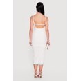 thumbnail image 3 of Women's Twisted Strap Asymmetrical Neckline Midi Dress, 3 of 3