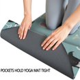 thumbnail image 3 of Dogs with Wine and Glasses Hot Yoga Mat Towel Non Slip for Hot Yoga - Quick-Drying Yoga Mat Cover with 4 Corner Pockets with Travel Bag - Hot Yoga Towel Non Slip 74"x26", 3 of 6