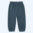 thumbnail image 2 of mgoYE Toddler Baby Girls 1 Pack Elastic Waist Pants Soft Cotton Linen Harem Bloomers Summer Fall Long Pants Size 7-8 Years, 2 of 8