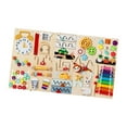 thumbnail image 4 of MERIGLARE 5 Pieces Interactive Wall Activity Panel Kids Busy Board Unique Sturdy Educational Wall Panel for Kids Preschool Holiday Gift, 4 of 9