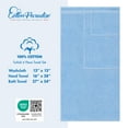 thumbnail image 4 of Cotton Paradise 100% Cotton 6 Piece Towel Set, Soft Absorbent Quick Dry Towels for Bathroom, Sky Blue, 4 of 7