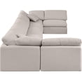 thumbnail image 4 of Meridian Furniture Indulge 234" Linen Fabric U-Shaped Modular Sectional in Beige, 4 of 9