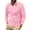 Pink, variant on Mems Polo Shirts Long Sleeve Quarter Zip Tee Shirt Basic Red Mens Casual Shirt