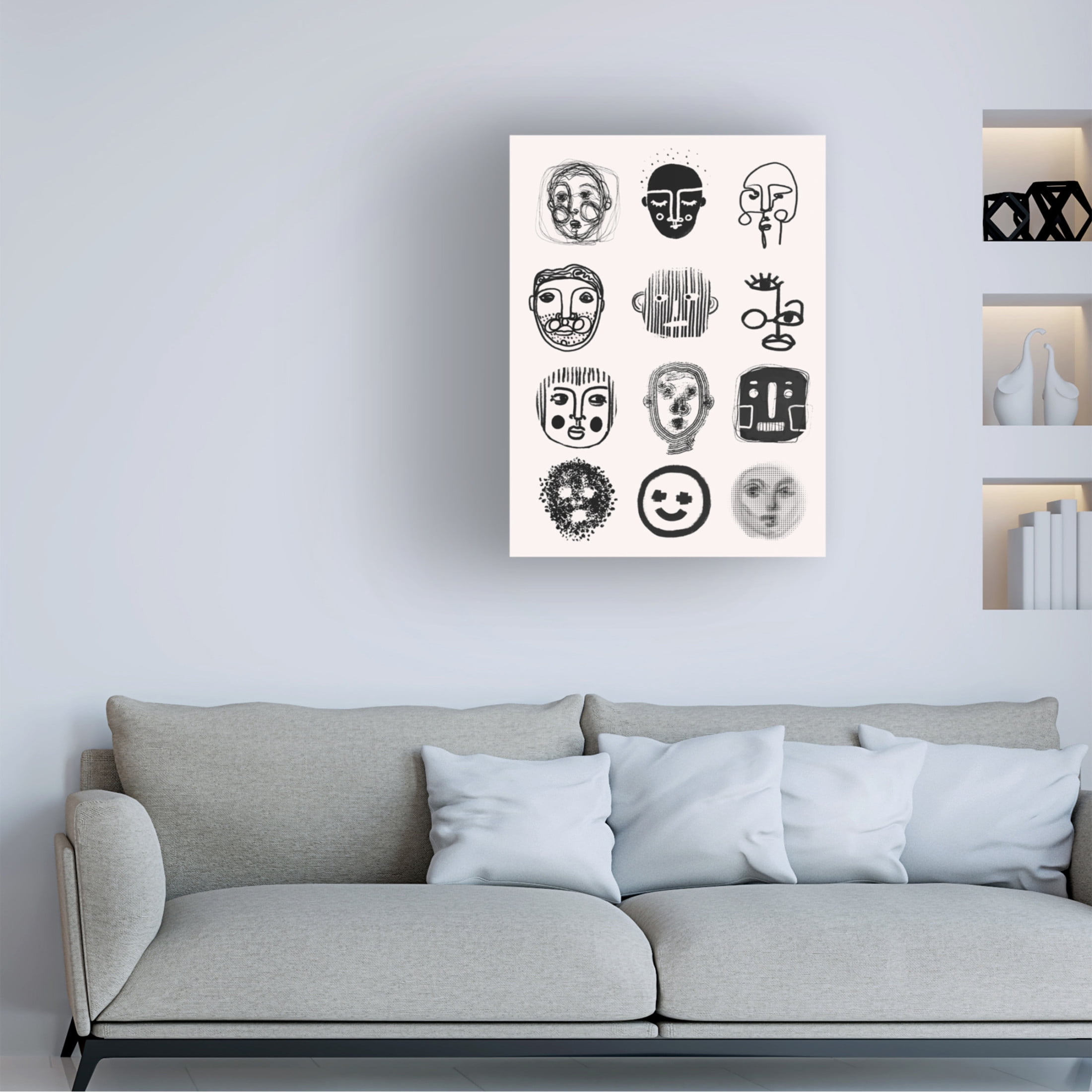 Canvas Wall Art - Treechild 'Twelve' Wall Art for Living Room, Bedroom, or Office D?cor by Trademark Fine Art - 24 x 32 Inches