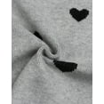 thumbnail image 6 of Sweaters for Women Crewneck Cute Heart Long Sleeve Knitted Sweaters Valentine's Day Winter Pullover Sweaters Alsol Lamesa, 6 of 6