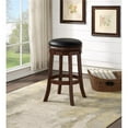 thumbnail image 5 of Boraam 29 Inch Backless Wood Swivel Bar Stool with Cappuccino Finish, 5 of 5