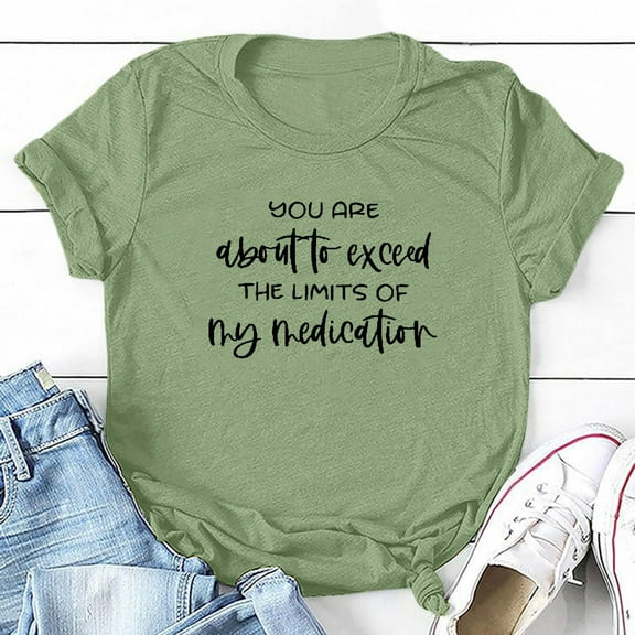 Women Oversized T Shirt Short Sleeve Letter Print Tee Summer Crew Neck Casual Loose Fit Tops 2026