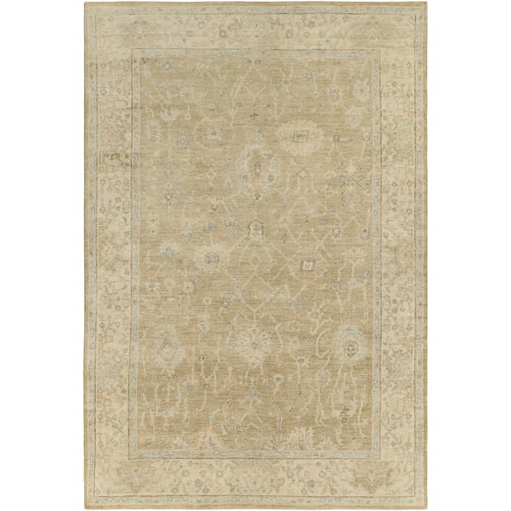 BoutiqueRugs Karalee Traditional Area Rug - Beige, Dark Brown, Dusty Pink - 2' x 3'