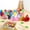 Multicolor-2B-clearacne, variant on WWG 24 Pieces Mini Plush Bunny Easter Eggs Decorations, Holiday Basket Fillers and Party Toys, Colorful Plastic Eggs with Cute Rabbit Surprise 7.87x5.91x3.94 Inches