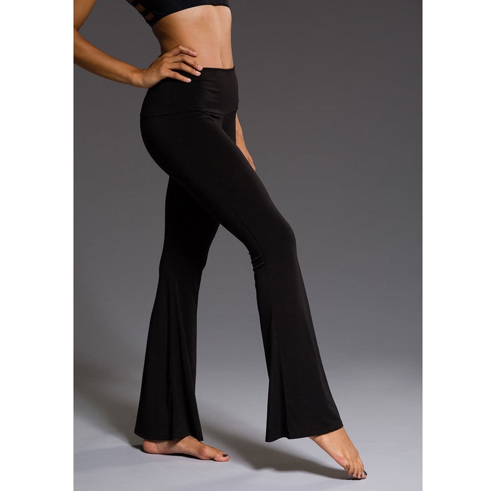 Black skinny flare pants best sale