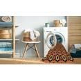 thumbnail image 2 of Ahgly Company Tapis de Zone Rond Orange Citrouille Transitionnel Lavable en Machine, 6 Pieds Rond, 2 of 7