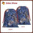 thumbnail image 4 of Super Soft Fabric Gift Bag Contraction Free Bag Mouth Pull Rope Design Red Ribbon Mouth For The Festival Animal Print Style Aliceblue_4 Small, 4 of 8