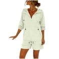 thumbnail image 4 of hotojiny Tracksuit for Women 2 Piece Casual Zipper Long Sleeve Jackets and Running Joggers Fashion Workout Outfits, 4 of 6
