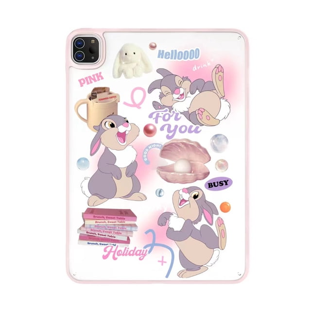 Funda trasera acrílica para iPad Air 5, 4, 3, 10,9, 10,2, 7, 8, 9, 10. ª generación, 10,5 Pro, 11, 2022, 2021, Hello Kitty, Princess Toy Story