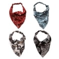 thumbnail image 1 of 4 piezas de diademas de moda, bandanas de gasa para mujer, diademas bohemias, bandanas elásticas, pañuelos para la cabeza, bufandas triangulares para el cabello, accesorios para el cabello de moda, 1 of 6