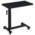 Wooden Coffee Tables, Geary Black Height Adjustable Mobile Bedroom C ...