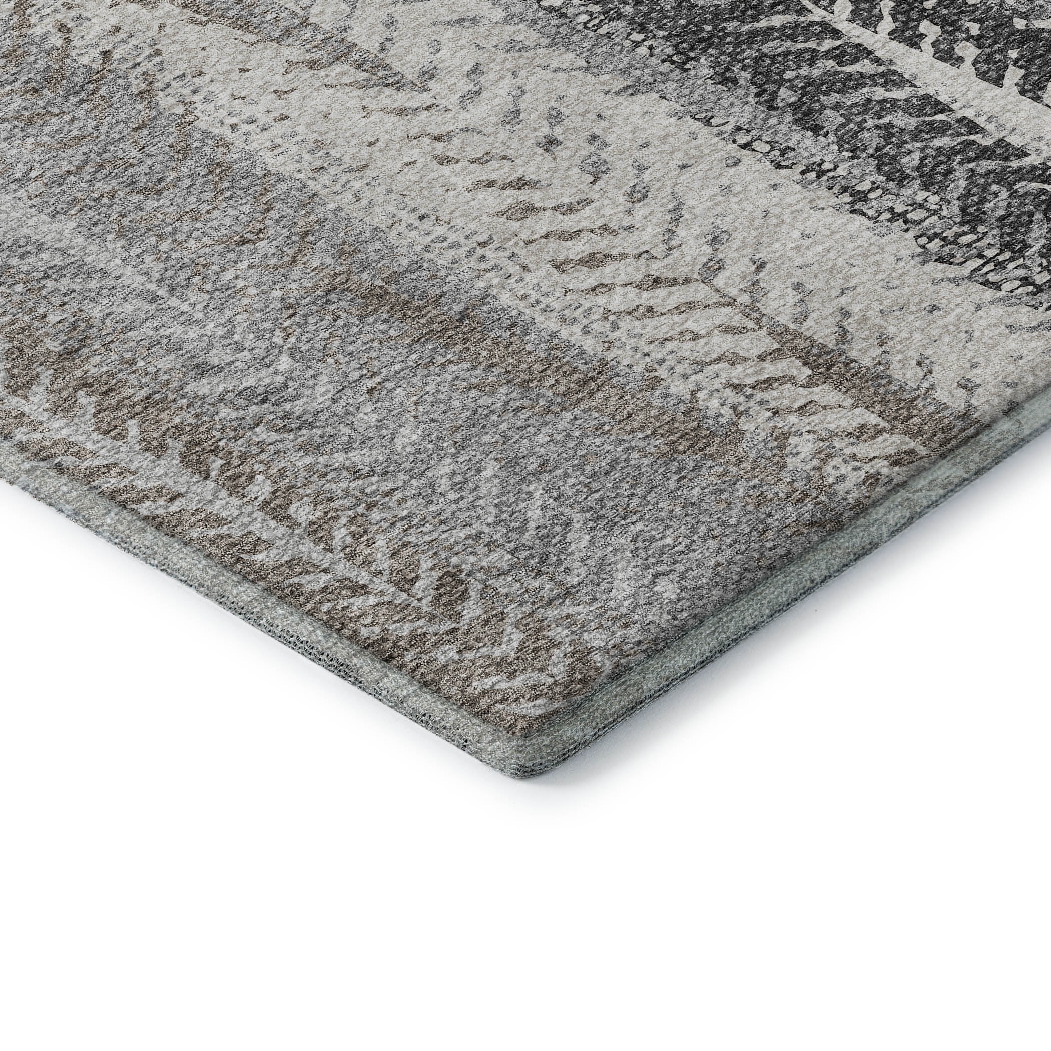 Addison Rugs Mayfield Washable Transitional Stripes Khaki Rectangle Rug, 8' x 10'