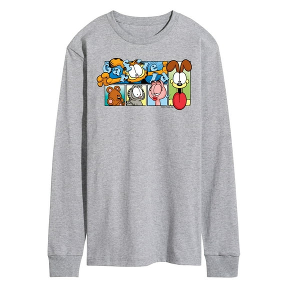 Garfield -  Character Grid - Men's Long Sleeve T-Shirt