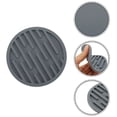 thumbnail image 3 of Unique Bargains Water-repellent Stripes Drink Coaster Set Gray, 3 of 5